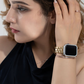 Gold Oval Watch Band