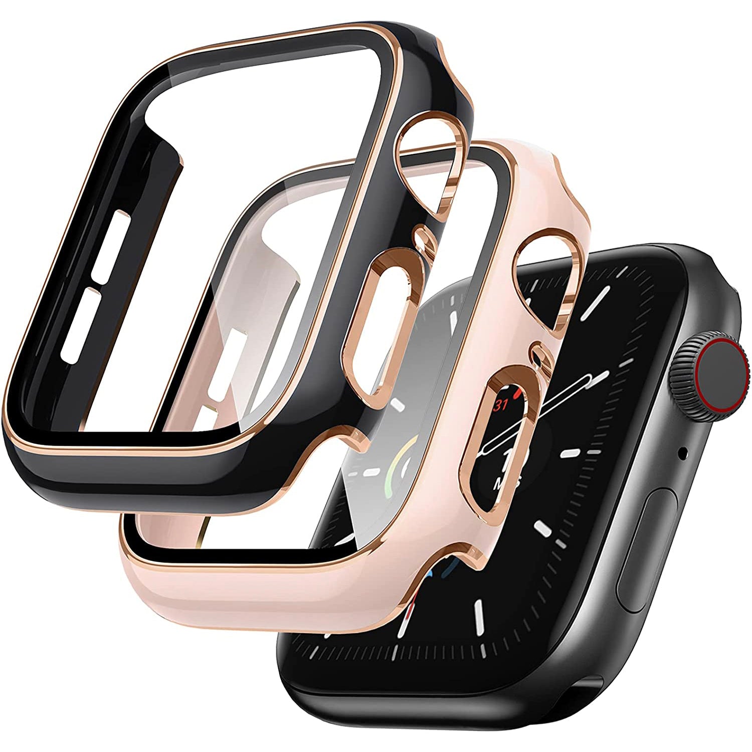 Watch Cases With Screen Protector 2-Pack