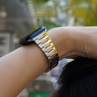 Zweifarbiges Uhrenarmband für Damen, ultraleichtes und dünnes Design