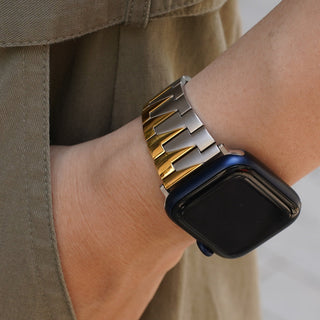 Zweifarbiges Uhrenarmband für Damen, ultraleichtes und dünnes Design