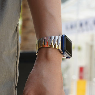 Zweifarbiges Uhrenarmband für Damen, ultraleichtes und dünnes Design