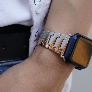 Zweifarbiges Uhrenarmband für Damen, ultraleichtes und dünnes Design