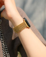 Modern Chain-Link Braided Stainless Steel Band for Apple Watch