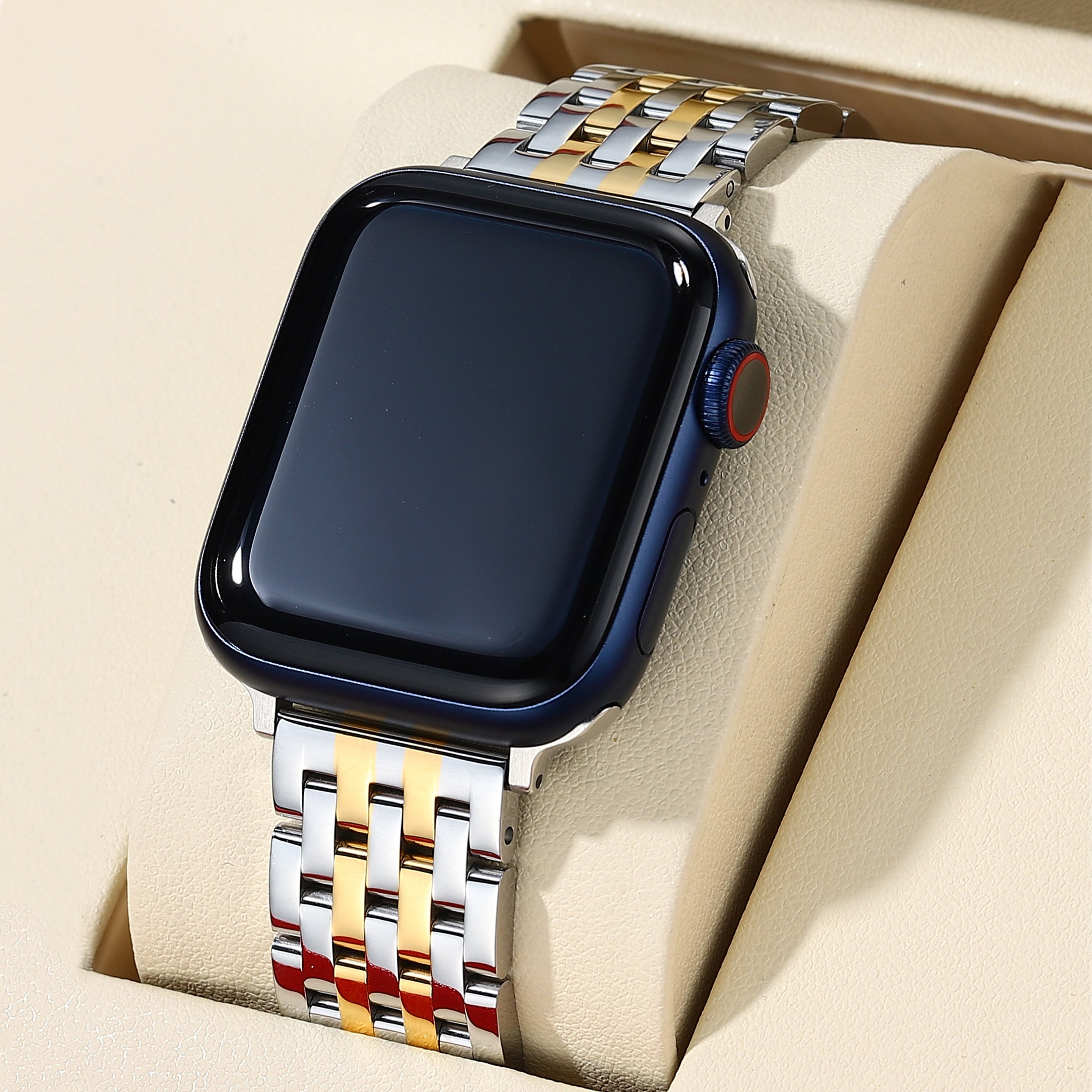 Klassische Seven-Link-Uhrenarmbänder für die Apple Watch
