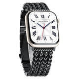 Modern Chain-Link Braided Stainless Steel Band for Apple Watch