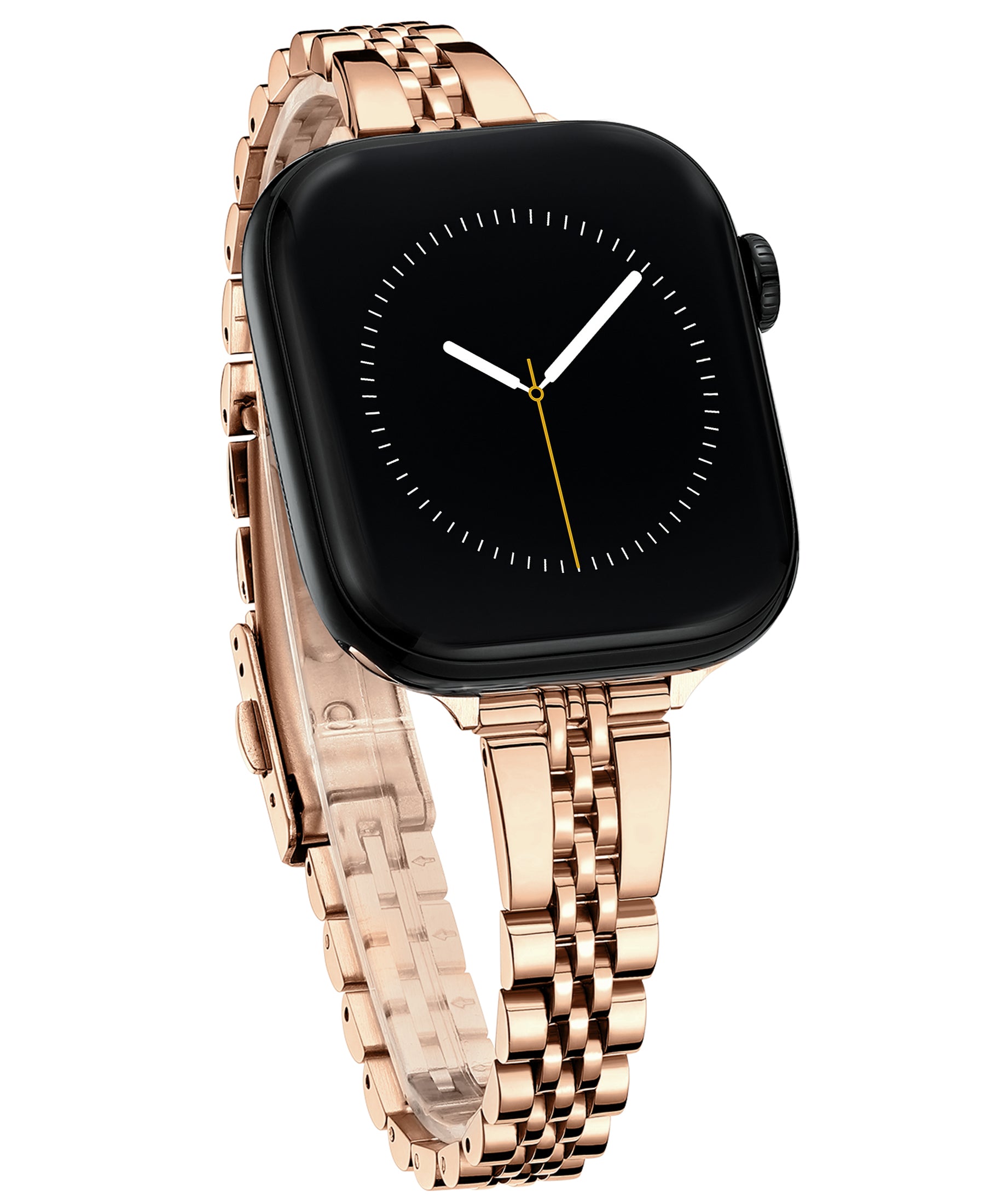 Slim Stainless Steel Watch Band for Apple Watch Series 11, 10, 9, 8, 7, 6, 5, 4, 3, 2, 1 and SE 3/2/1 for Women