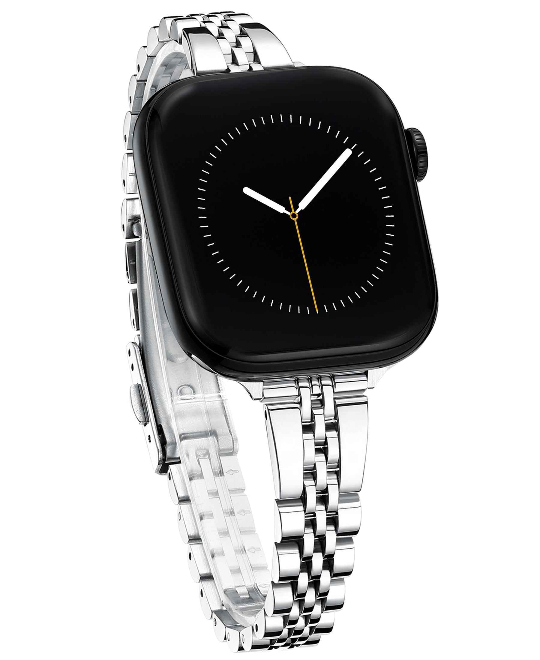 Slim Stainless Steel Watch Band for Apple Watch Series 11, 10, 9, 8, 7, 6, 5, 4, 3, 2, 1 and SE 3/2/1 for Women