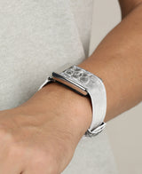 Himalaya Leather Band for Whoop (White/Grey)