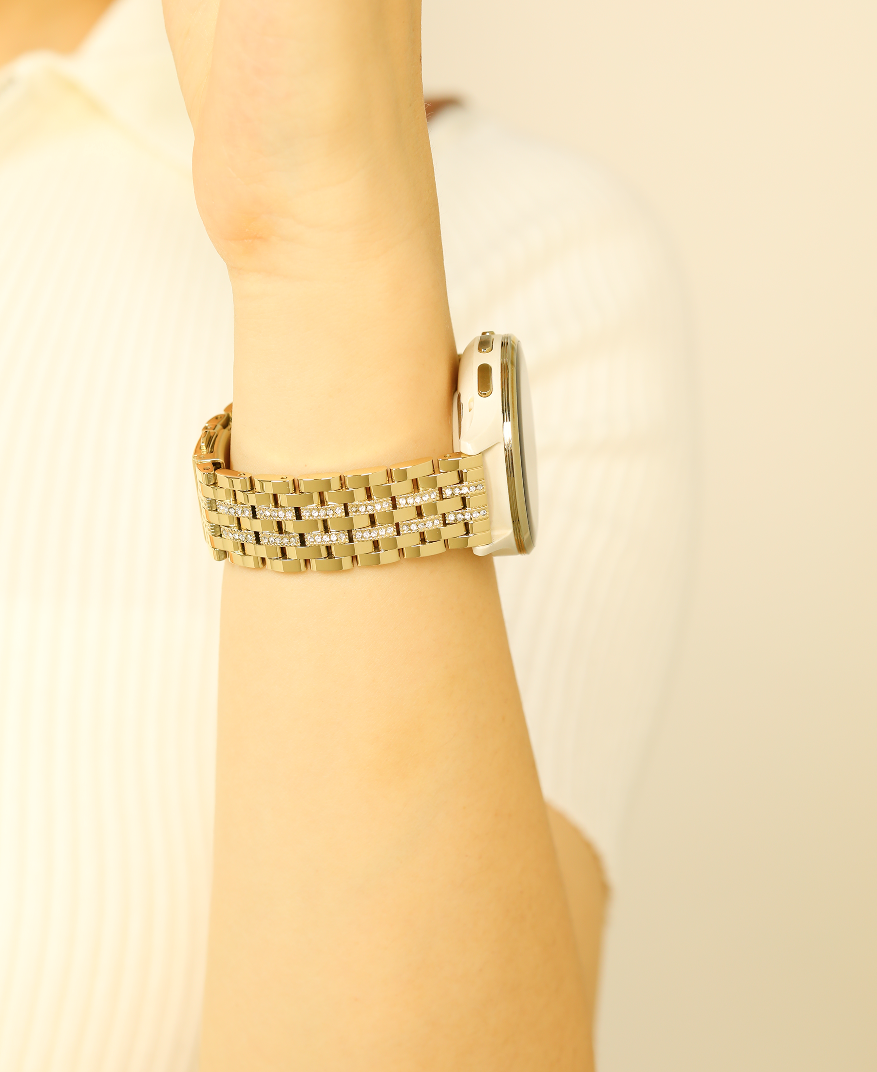 Pavé Crystal 18mm Dressy Watch Band for Garmin