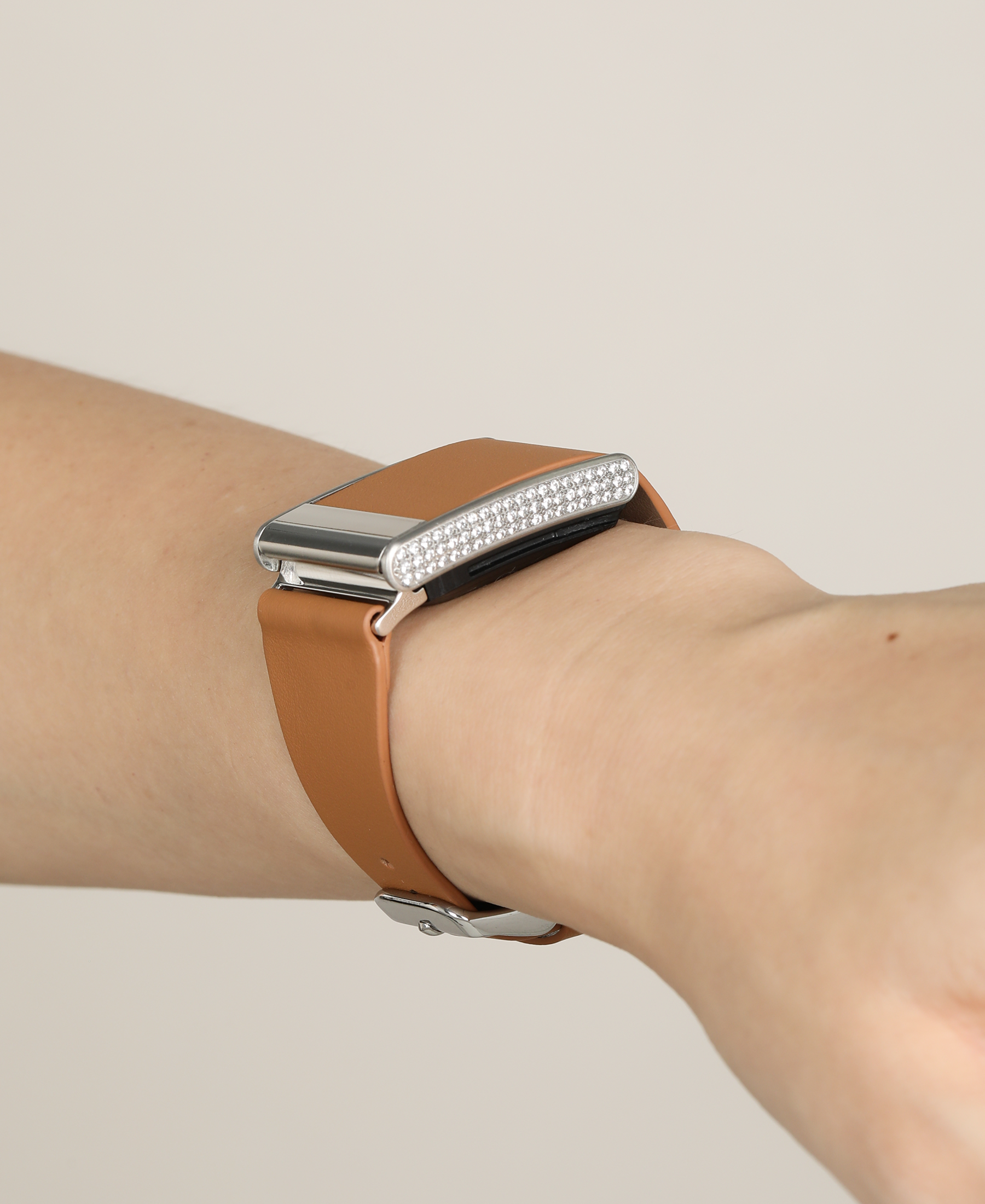 Brown Leather Band for Whoop for Women