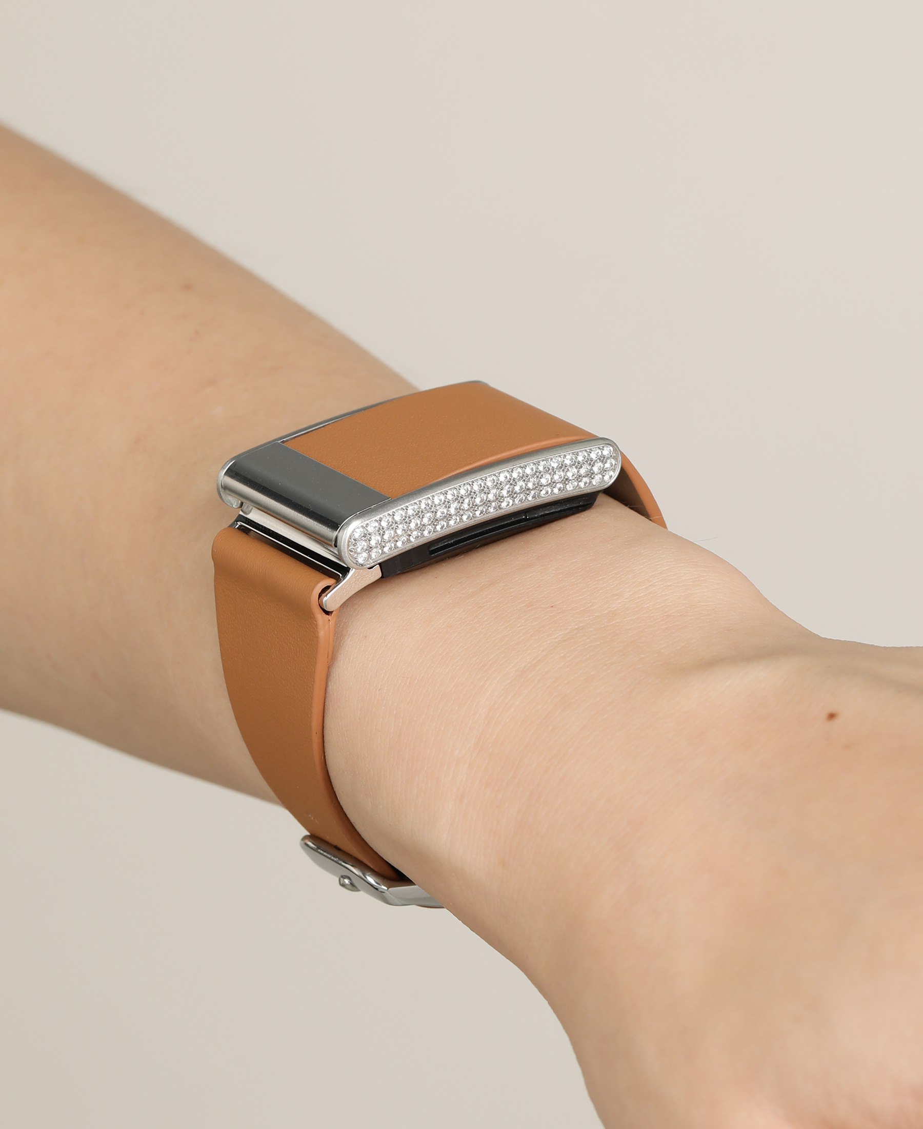 Brown Leather Band for Whoop for Women
