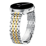 Classic Bands for Samsung Galaxy Watch 7/6/5/4 40mm Active 2 FE 40mm 44mm/Watch 6/4 Classic/5 Pro/3, 20mm Stainless Steel Metal for Samsung Watch Bands Women