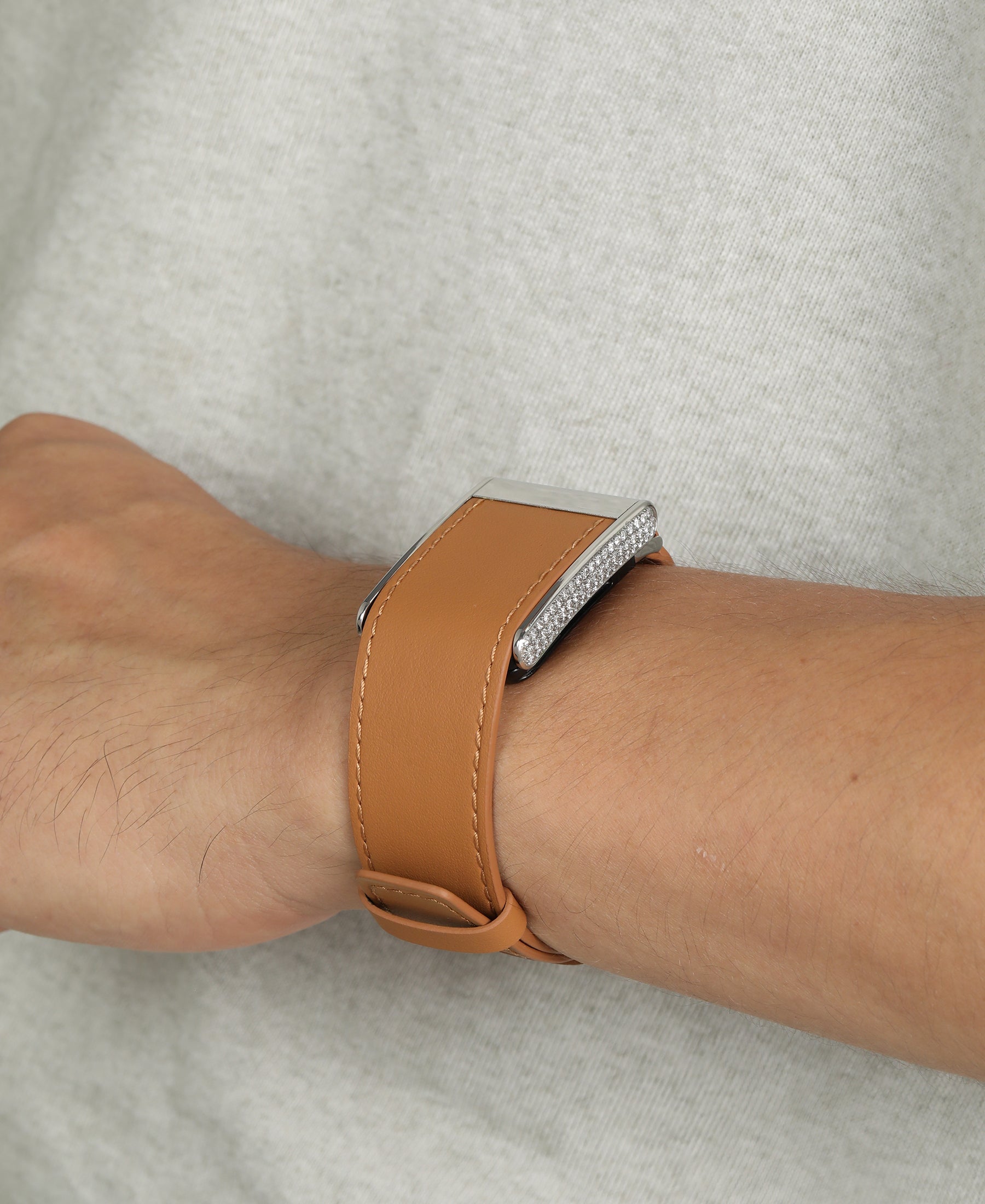 Atelier Smooth Italian Leather Band for WHOOP 5.0/5.0MG — Caramel