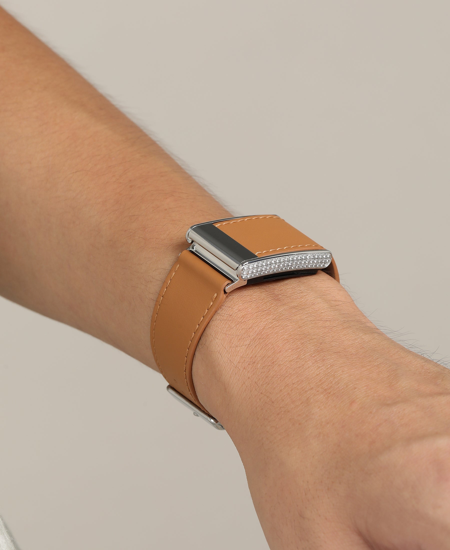 Atelier Smooth Italian Leather Band for WHOOP 5.0/5.0MG — Caramel