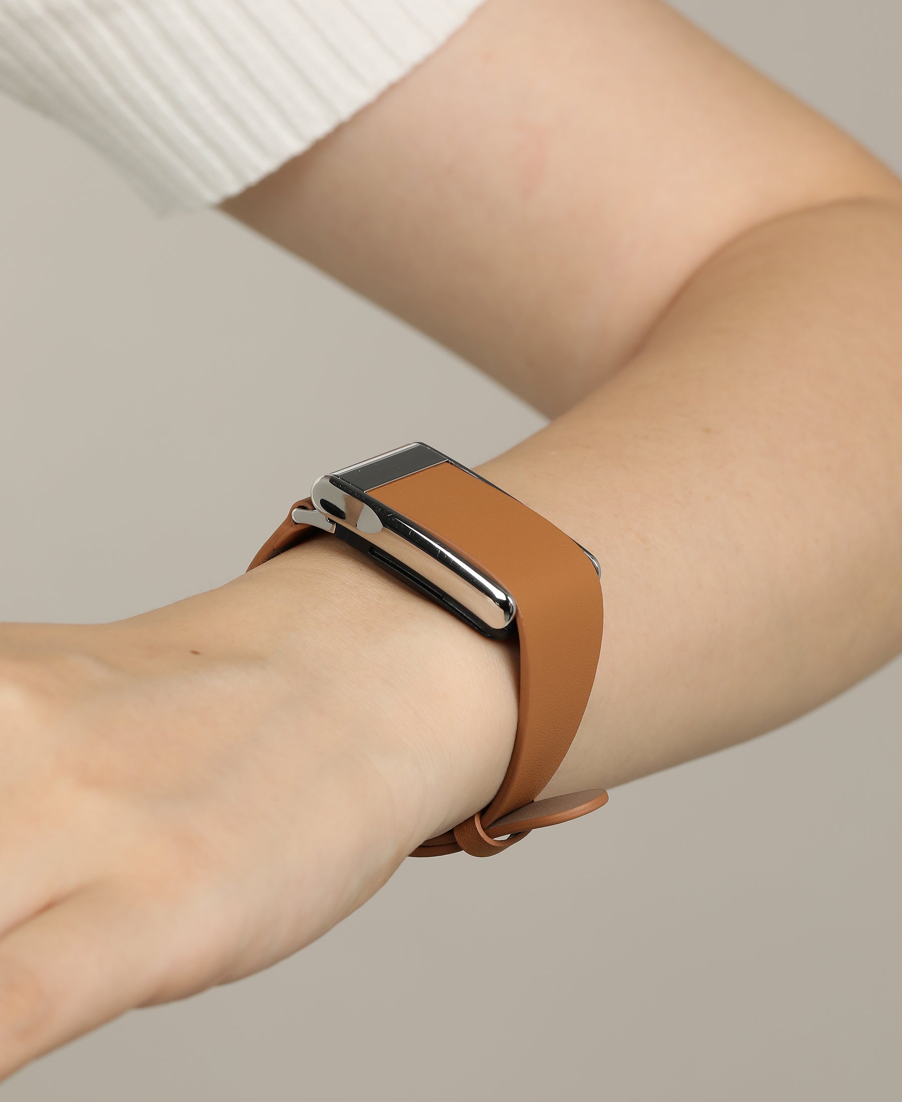 Brown Leather Band for Whoop for Women