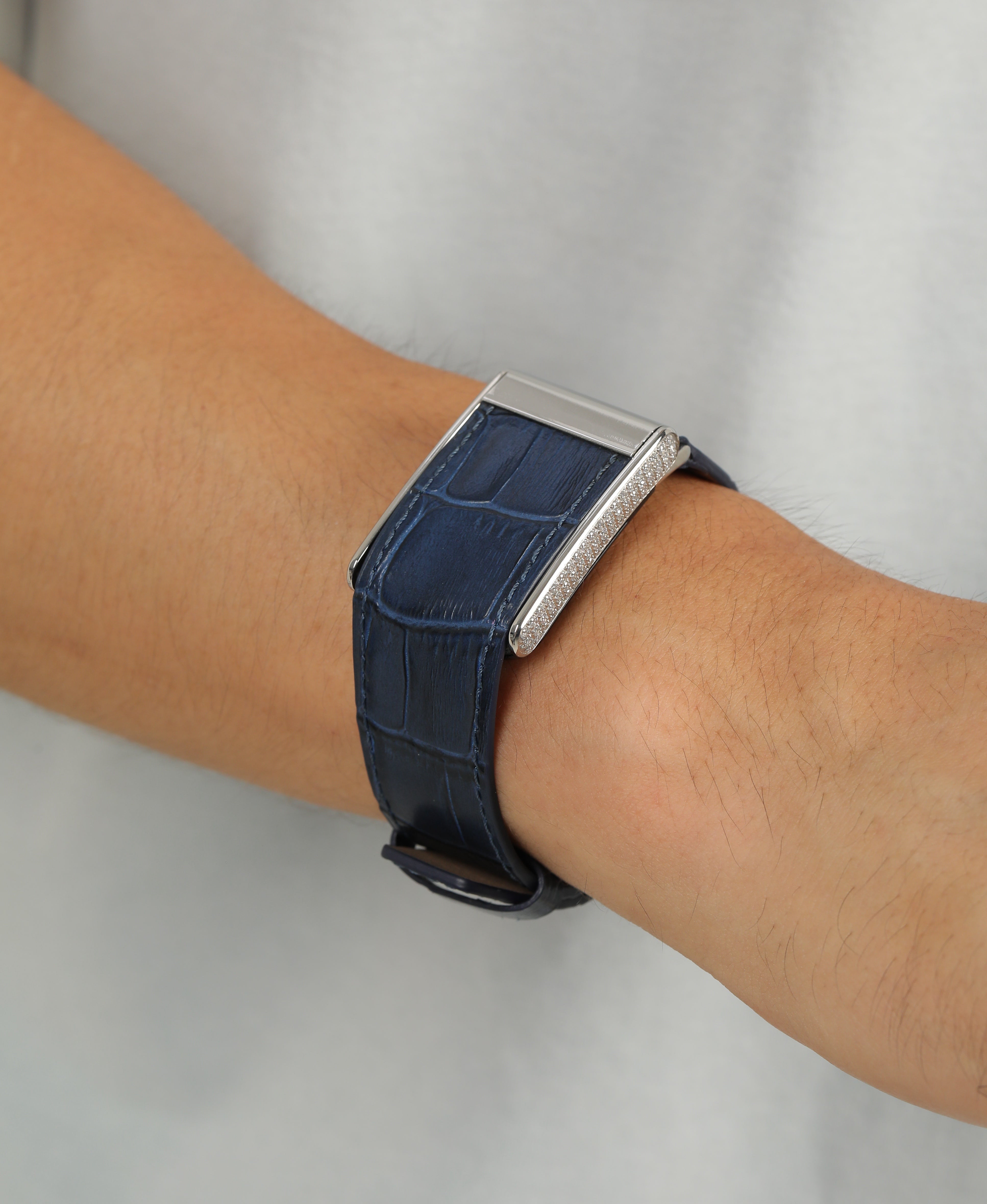 Genuine Leather Straps with Diamond for Whoop