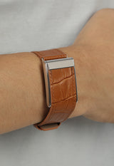 Genuine Italian Leather Straps for Whoop 5.0 5.0MG - Caramel Brown