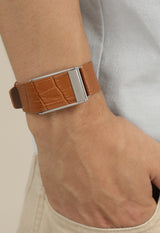 Genuine Italian Leather Straps for Whoop 5.0 5.0MG - Caramel Brown