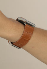 Genuine Italian Leather Straps for Whoop 5.0 5.0MG - Caramel Brown