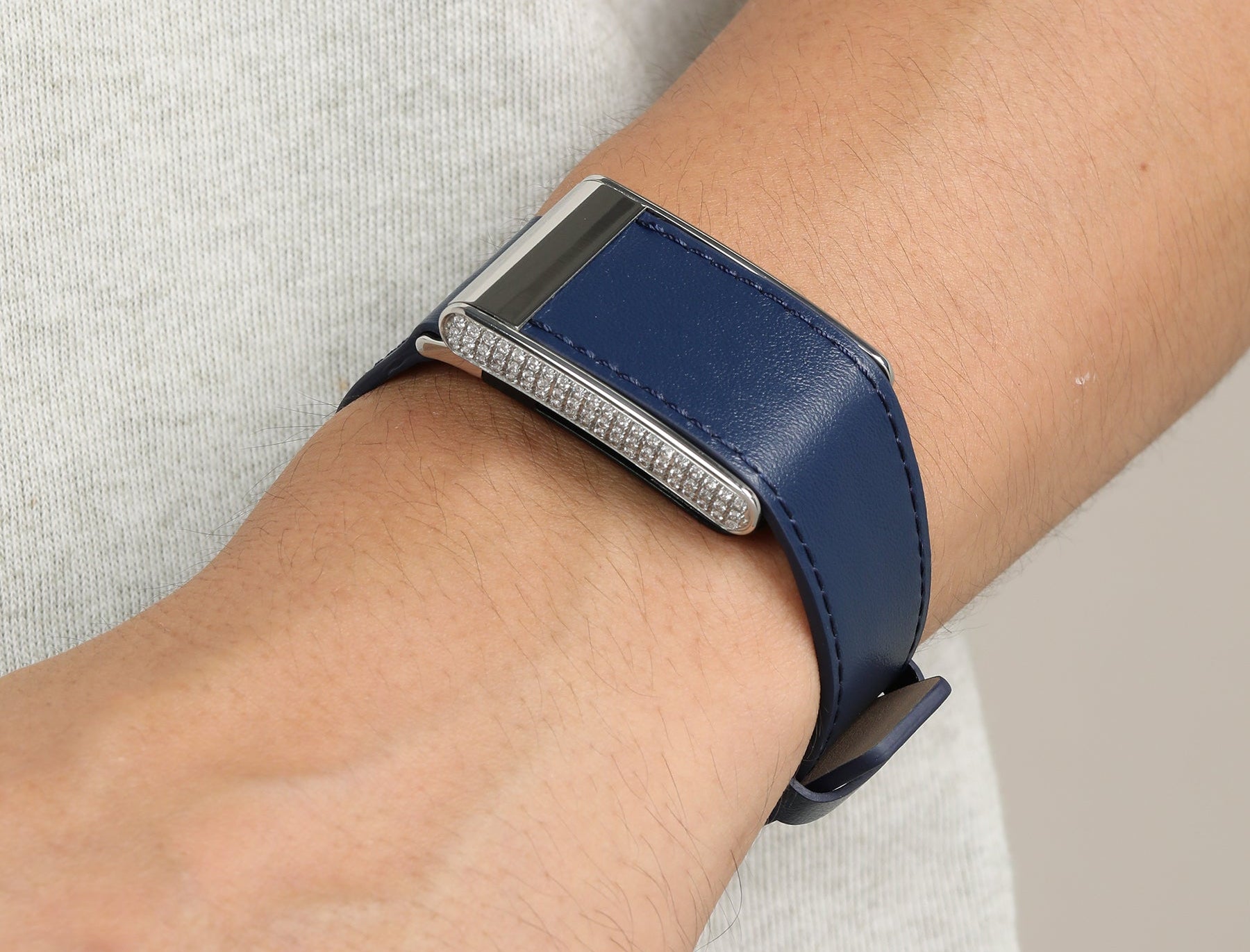 Atelier Linea Genuine Leather Band for WHOOP — Midnight Navy