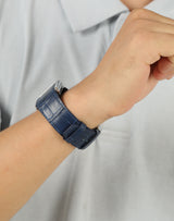 Midnight Blue Leather Strap for Whoop