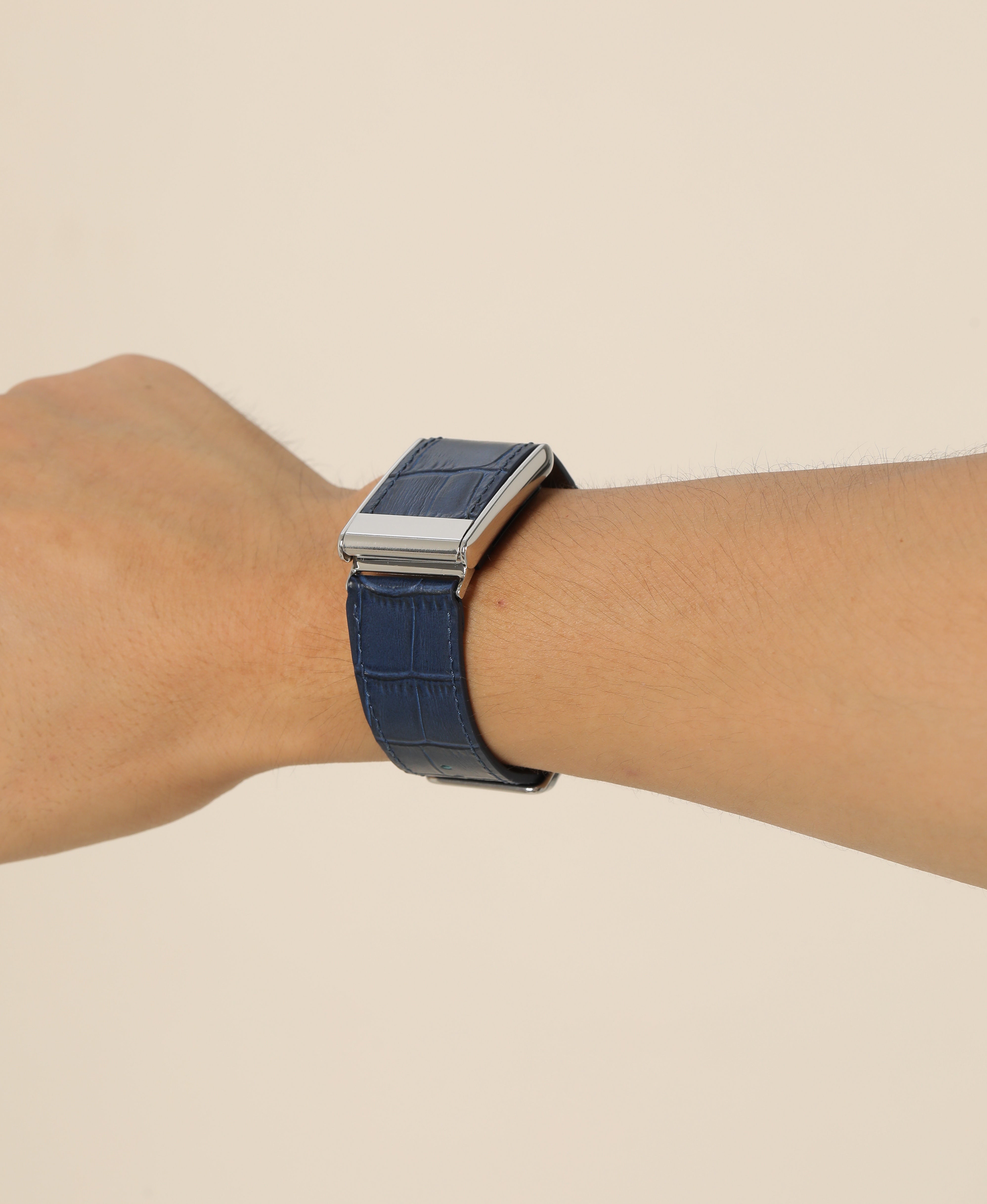 Midnight Blue Leather Strap for Whoop