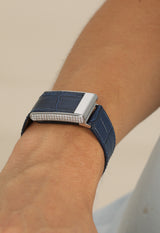 Genuine Leather Straps with Diamond for Whoop