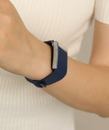 Thin Genuine Leather Strap for Whoop with Diamond Buckle