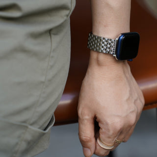 Klassische Seven-Link-Uhrenarmbänder für die Apple Watch