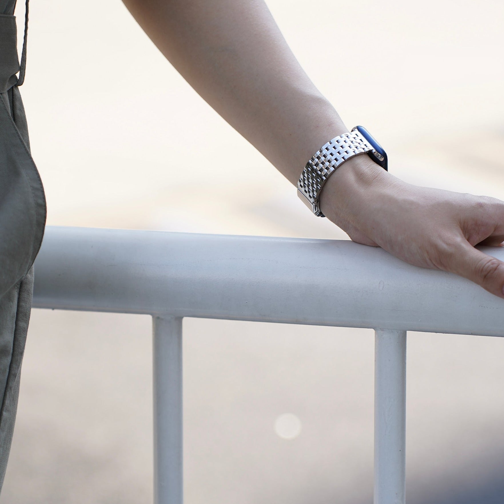 Klassische Seven-Link-Uhrenarmbänder für die Apple Watch